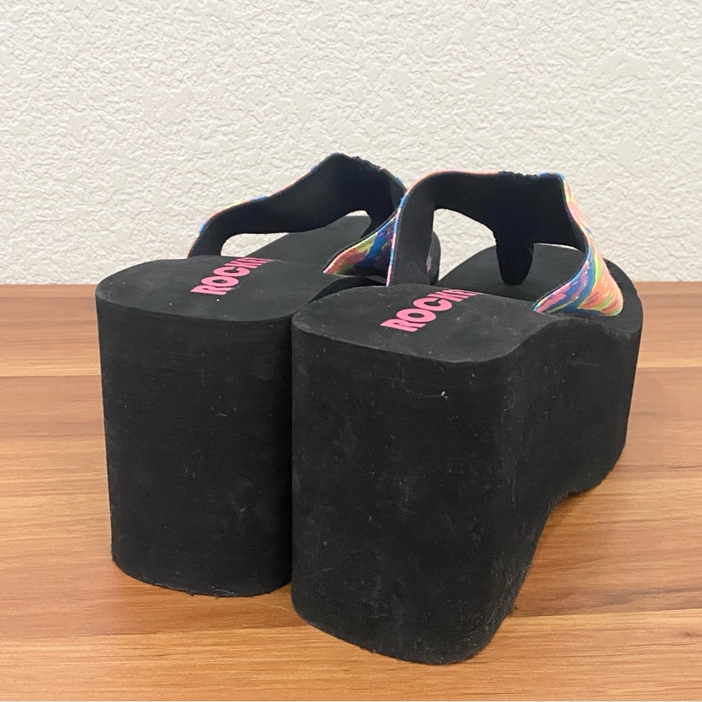 Rocketdog Rainbow Multicolored Platform Wedge Fli… - image 7